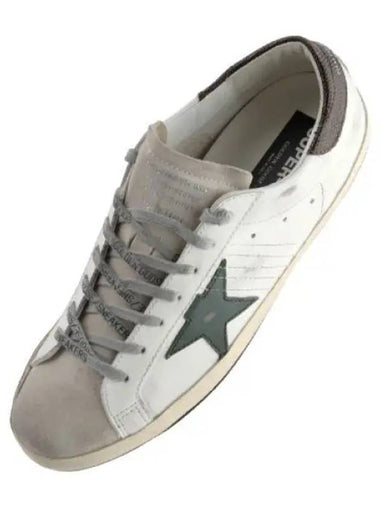 Superstar lizard print heel leather star sneakers - GOLDEN GOOSE - BALAAN 1