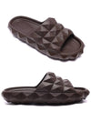 Roman Studded Turtle Slippers Brown - VALENTINO - BALAAN 2