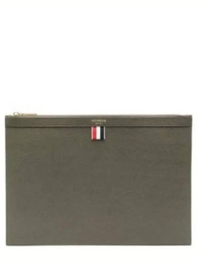 Medium Document Holder Clutch Bag Green - THOM BROWNE - BALAAN 2