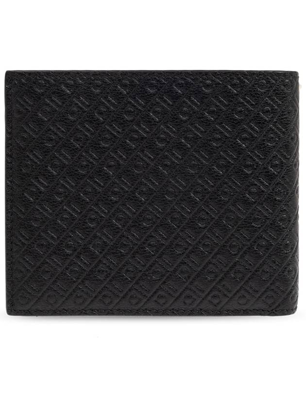 FERRAGAMO Leather Wallet, Men's, Black - SALVATORE FERRAGAMO - BALAAN 3