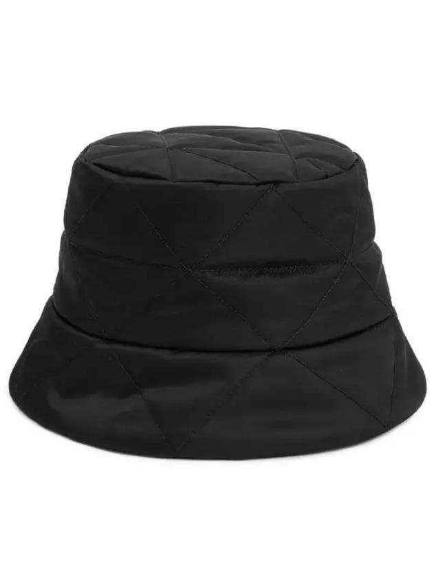 Triangle Logo Nylon Bucket Hat Black - PRADA - BALAAN 3