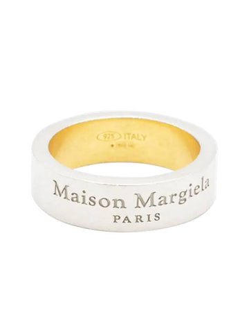 Logo Medium Ring Silver - MAISON MARGIELA - BALAAN 1