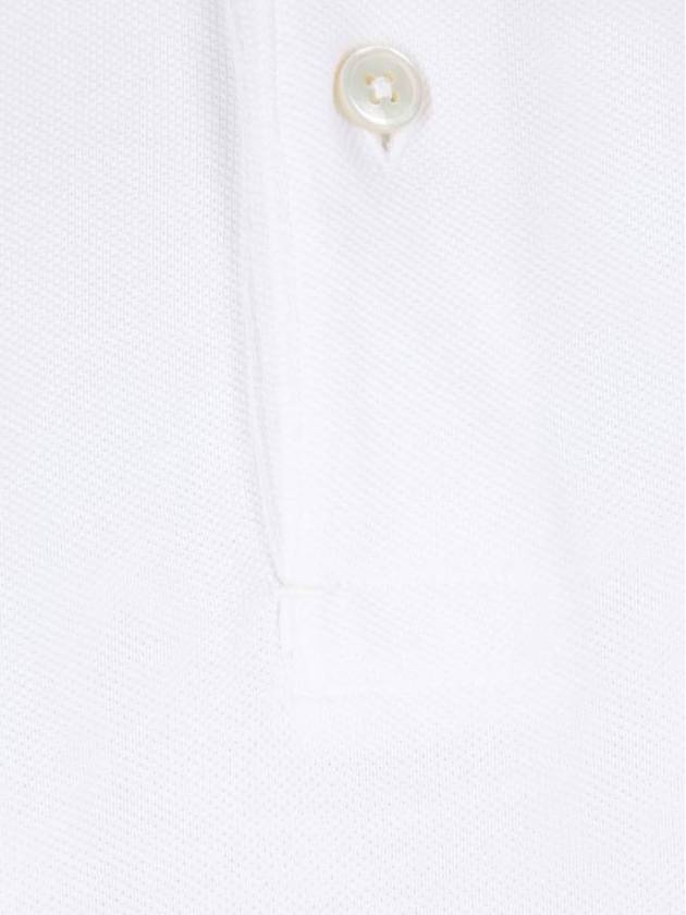 Men's Classic Tennis Short Sleeve Polo Shirt White - TOM FORD - BALAAN 4