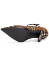 Check Point Toe Knit Pumps Brown - BURBERRY - BALAAN 6