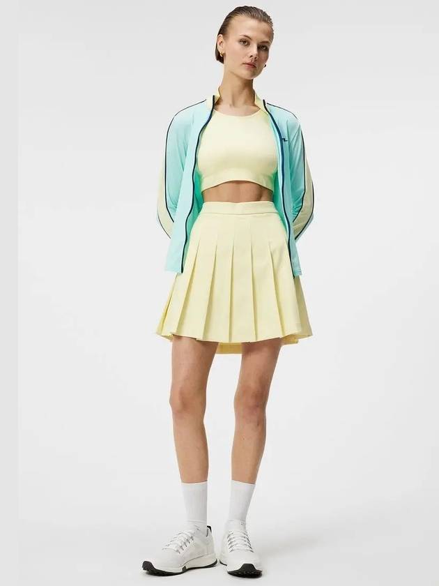 Adina Pleated Skirt Wax Yellow - J.LINDEBERG - BALAAN 4