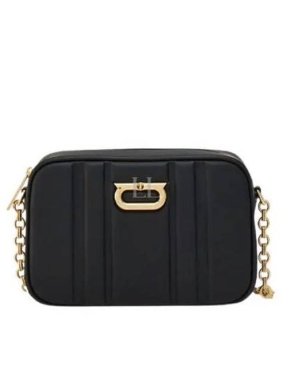 Gancini Camera Case Cross Bag Black - SALVATORE FERRAGAMO - BALAAN 2