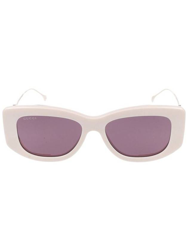 24SS SUNGLASSES GG1566S 003 IVORY GOLD VIOLET - GUCCI - BALAAN 2