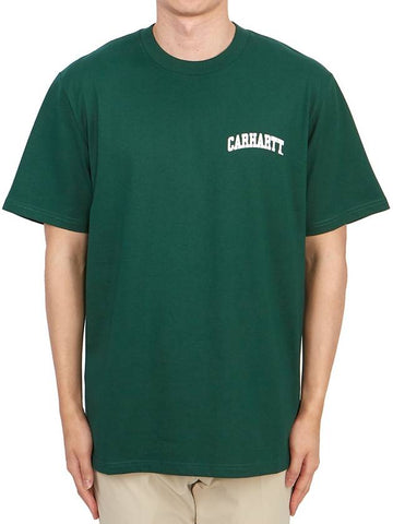 University Script Short Sleeve T-Shirt Chervil - CARHARTT WIP - BALAAN 1