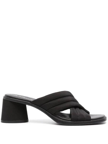 Kiara Cross Strap Sandal Heels Black - CAMPER - BALAAN 1