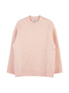 FF Logo Embossed Pullover Knit Top Pink - FENDI - BALAAN 10