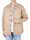 Button Up Shirt Jacket Beige - MAISON KITSUNE - BALAAN 4