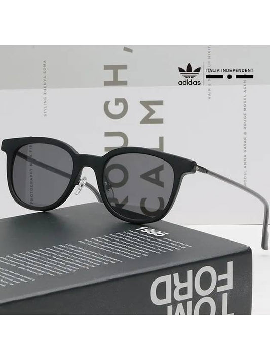 Sunglasses AOK003 009 000 Black Horn Rim Men Women Fashion - ADIDAS - BALAAN 2