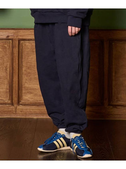 Heavy W Balloon Fit Jogger Pants Navy - ZIZEMUSEUM - BALAAN 2