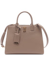 Mini Frances Leather Tote Bag Beige - BURBERRY - BALAAN 3