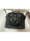 Half Moon Small Mini Chain Bag Caviar Black Gold AP4000 - CHANEL - BALAAN 4