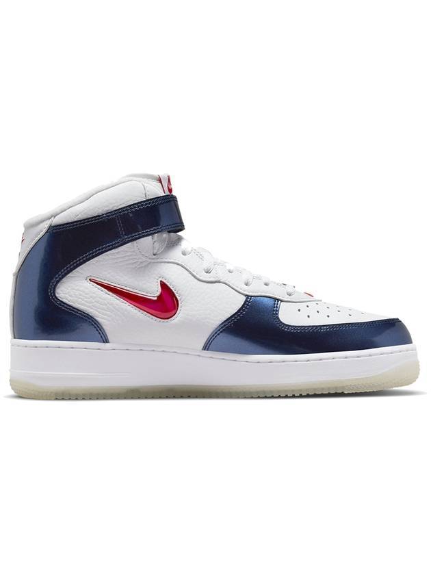 Air Force 1 QS Mid Sneakers Red Midnight Navy - NIKE - BALAAN 1