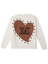 logo wool cashmere knit top natural - MAX MARA - BALAAN.