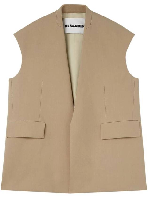 Wool Tailored Vest J03BN0140J40160 - JIL SANDER - BALAAN 1