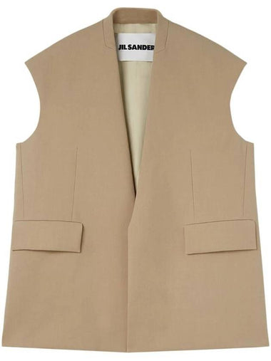 Wool Tailored Vest J03BN0140J40160 - JIL SANDER - BALAAN 1