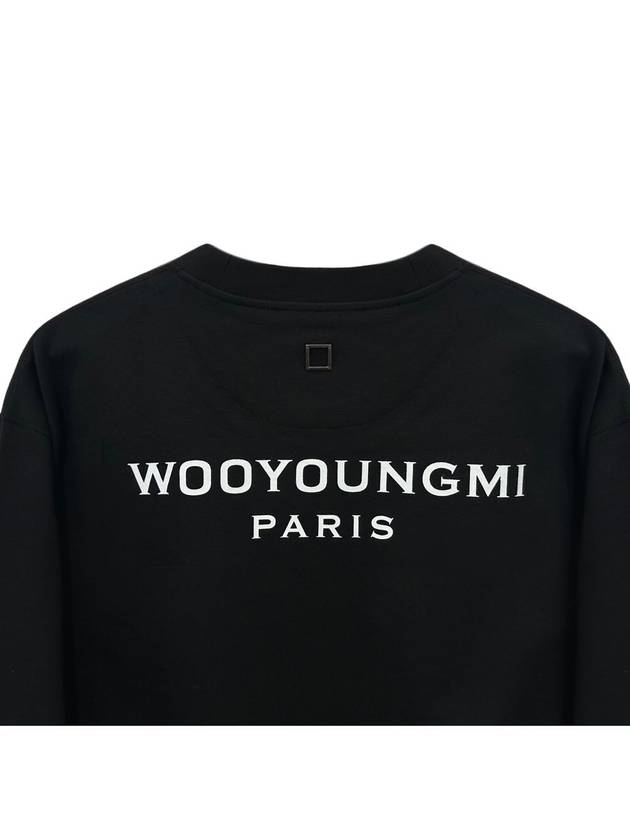 Back Logo Sweatshirt Black - WOOYOUNGMI - BALAAN 7