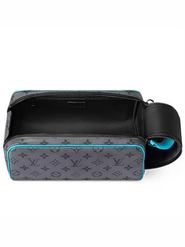 Men's Dopp Kit Monogram Eclipse Pouch Bag Grey Blue - LOUIS VUITTON - BALAAN 4