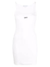 Off-Stamp Basic Rib Short Dress White - OFF WHITE - BALAAN 1