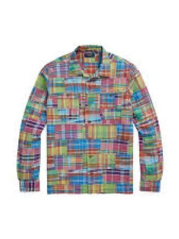 Classic Fit Patchwork Madras Work Shirt Multi 1236425 - POLO RALPH LAUREN - BALAAN 1