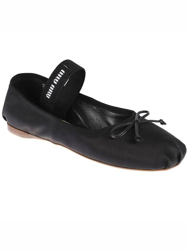 Satin Ballerinas Black - MIU MIU - BALAAN 4