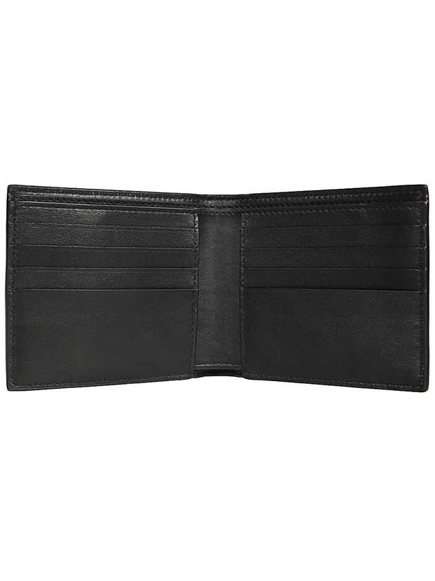 Logo Leather Half Wallet Black - BOTTEGA VENETA - BALAAN 4