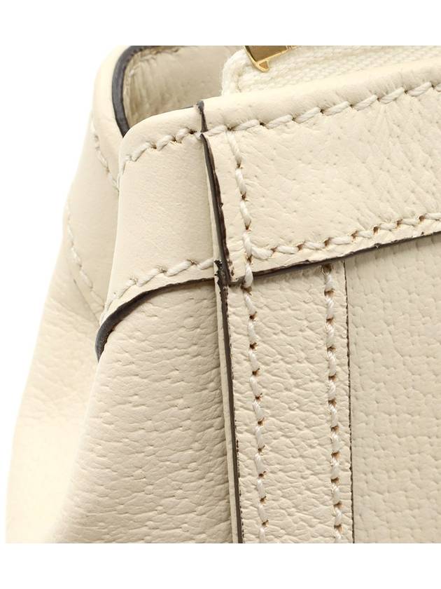 White leather WEB gold Ophidia top handle 2WAY - GUCCI - BALAAN 9