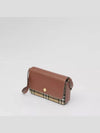 Vintage Check Leather Penny Shoulder Bag Brown - BURBERRY - BALAAN 6