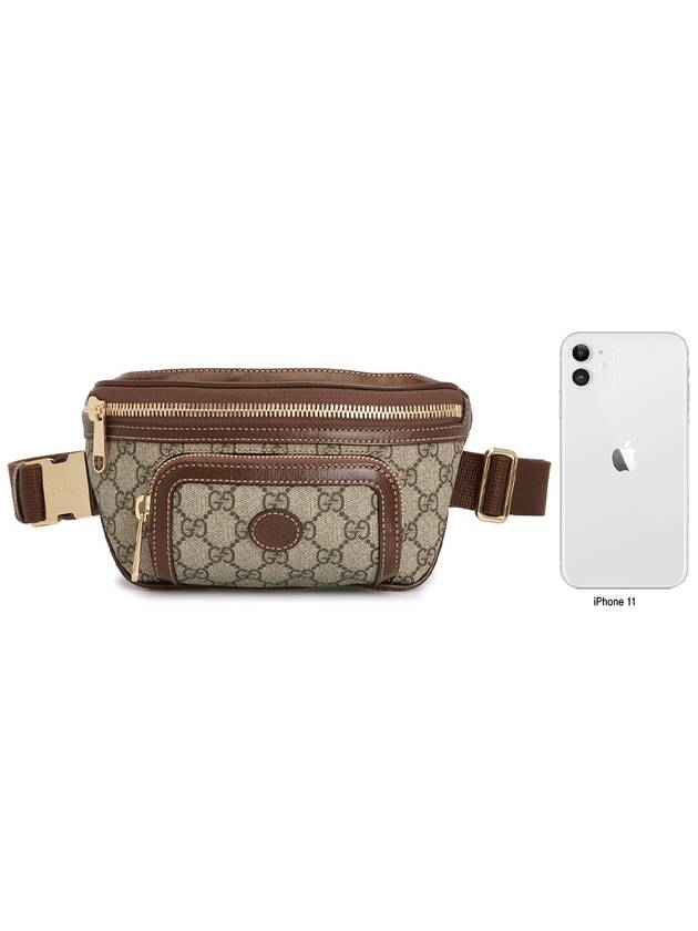 Interlocking GG Supreme Canvas Belt Bag Brown - GUCCI - BALAAN 11