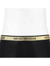 Men's Logo Trunk Briefs 2 Pack Black - EMPORIO ARMANI - BALAAN 6