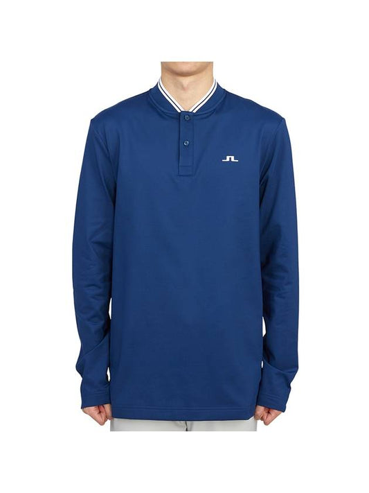 Tyson Golf Collar Long Sleeve T-Shirt Navy - J.LINDEBERG - BALAAN 2