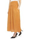 Tinoa Elastic Linen Long A-Line Skirt Mustard - VANESSA BRUNO - BALAAN 6