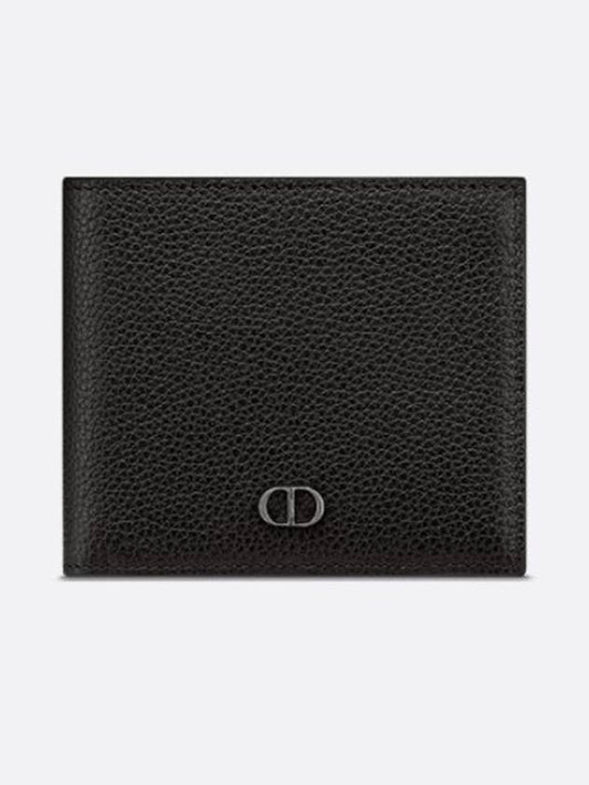 Grain Leather Signature Half Wallet Black - DIOR - BALAAN 2