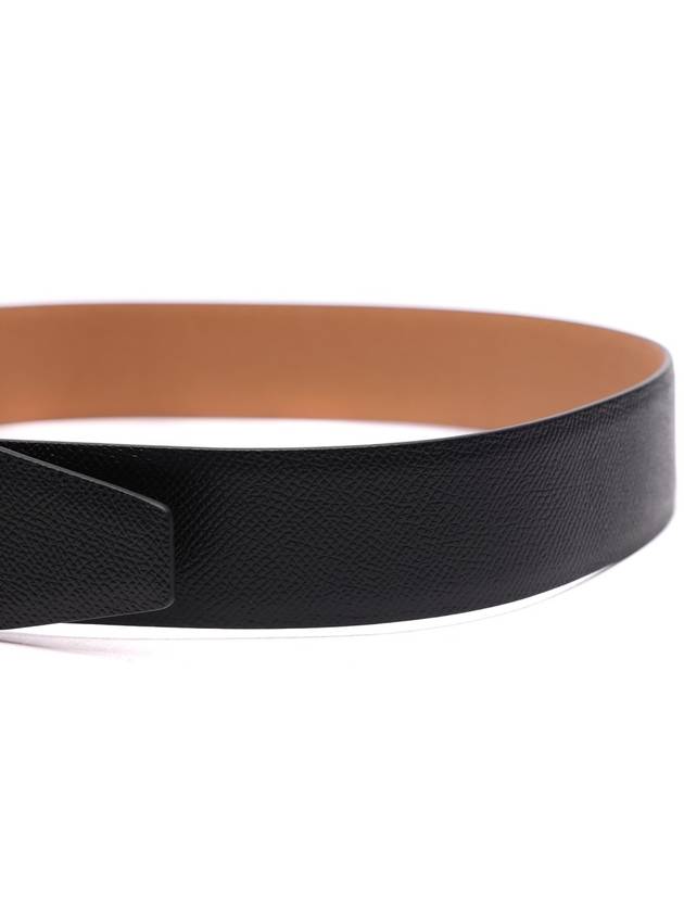 T Buckle Reversible Leather Belt Black - TOM FORD - BALAAN 6