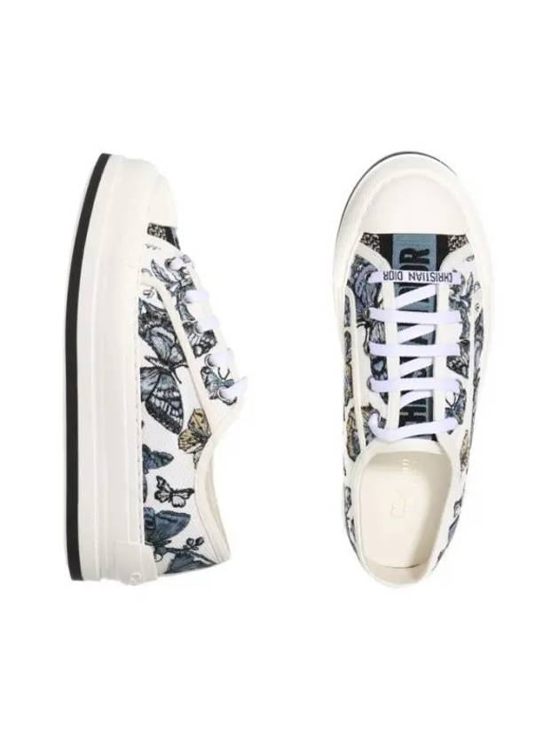 Walk'N'Dior Low Top Sneakers Blue White - DIOR - BALAAN 1