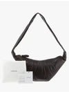 Croissant Medium Soft Nappa Leather Cross Bag Dark Chocolate - LEMAIRE - BALAAN 4