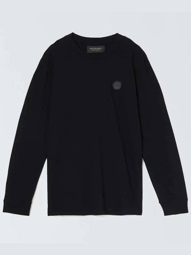 Men's Rubber Patch Black Long Sleeve Tee MJ060 31 99122 - VIKTOR&ROLF - BALAAN 1