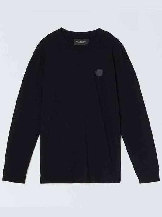 Men's Rubber Patch Black Long Sleeve Tee MJ060 31 99122 - VIKTOR&ROLF - BALAAN 2