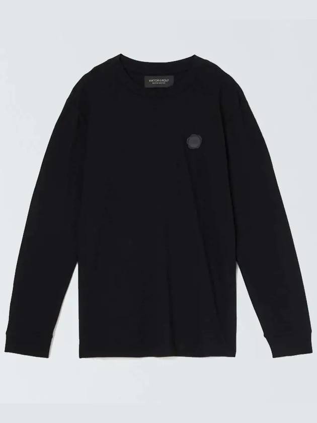 Men s Rubber Patch Black Long Sleeve Tee MJ060 31 99122 - VIKTOR&ROLF - BALAAN 2