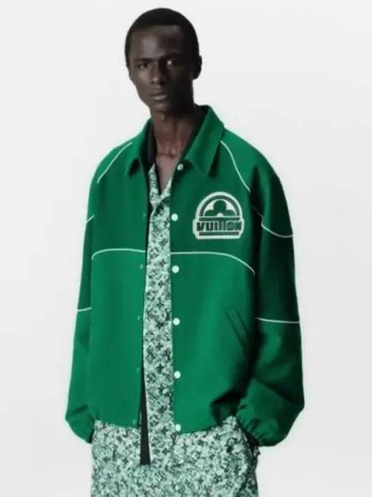 Cotton Coach Jacket Green - LOUIS VUITTON - BALAAN 2