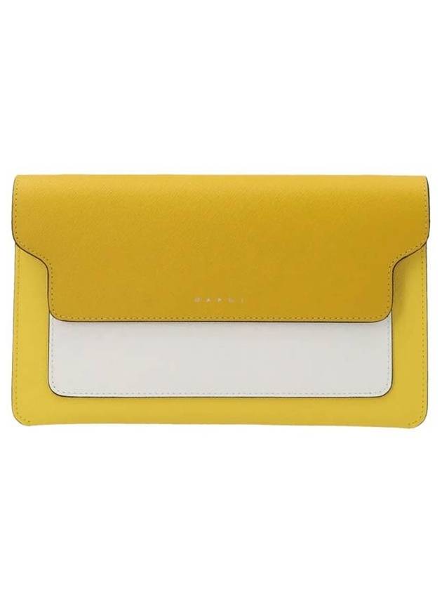 Trunk Saffiano Cross Bag Yellow - MARNI - BALAAN.