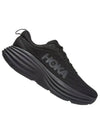 Bondi 8 Wide Low Top Sneakers Black - HOKA ONE ONE - BALAAN 3