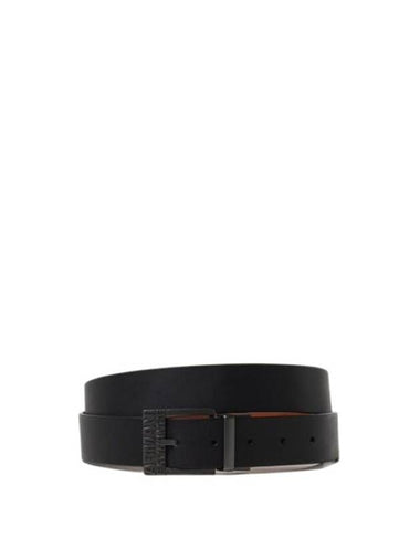 Fine Armani Exchange Men s Engraved Logo Buckle Leather Belt 9513863F811 03820 Black BPG - GIORGIO ARMANI - BALAAN 1