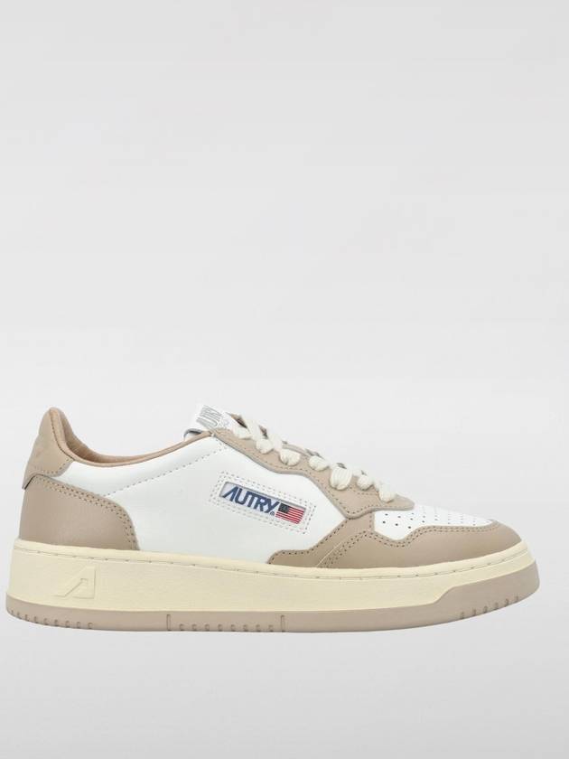 Medalist Bicolor Leather Low Top Sneakers White Beige - AUTRY - BALAAN 2