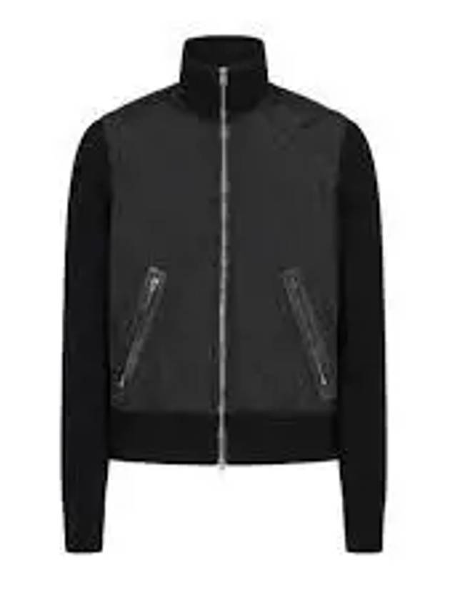 Merino Quilted Nylon Zip Up Jacket Black - TOM FORD - BALAAN 2