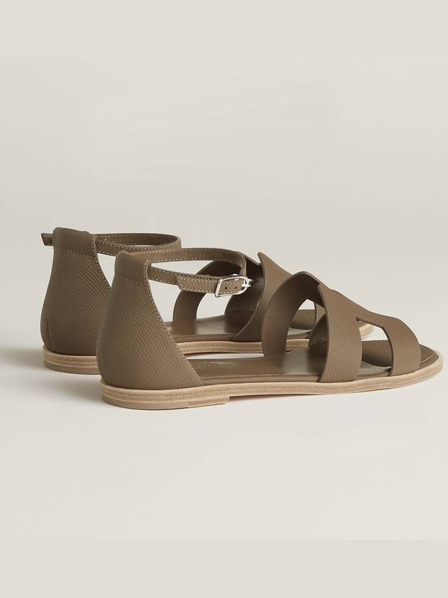 Santorini Sandals Etoupe - HERMES - BALAAN 5