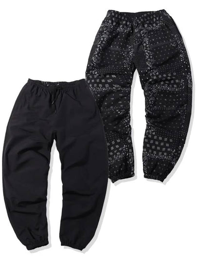 reversible bandana banding track pants black - OFFGRID - BALAAN 2